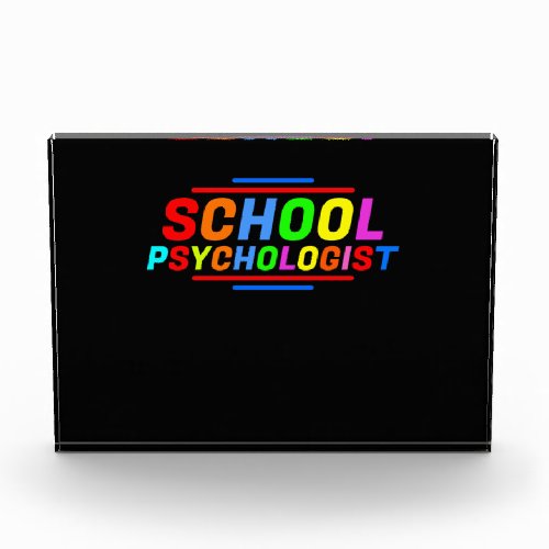 School Psychologist _ Psychology Gift Photo Block