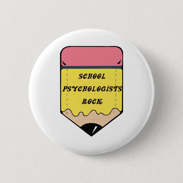 SCHOOL PSYCHOLOGIST ROCK BUTTON (Front)