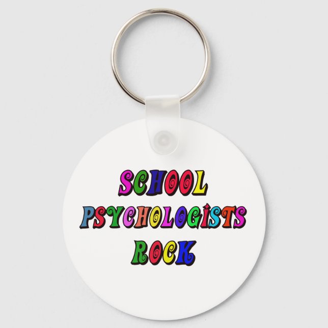 SCHOOL PSYCHOLOGIST ROCK KEYCHAIN (Front)