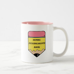 SCHOOL PSYCHOLOGIST ROCK Two-Tone COFFEE MUG