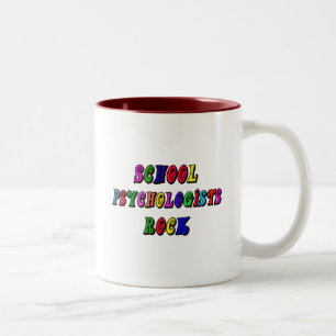 SCHOOL PSYCHOLOGIST ROCK Two-Tone COFFEE MUG