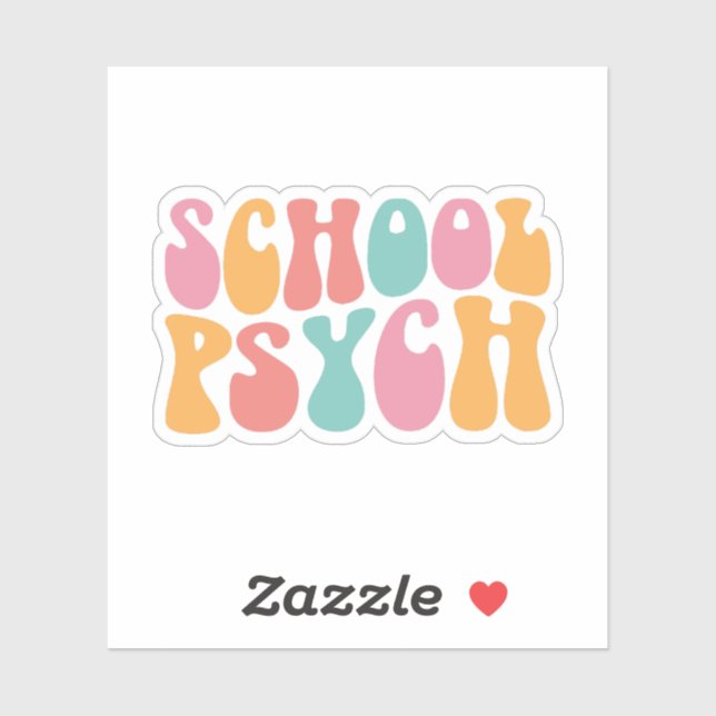 School Psychologist – School Mental Health Sticker (Sheet)