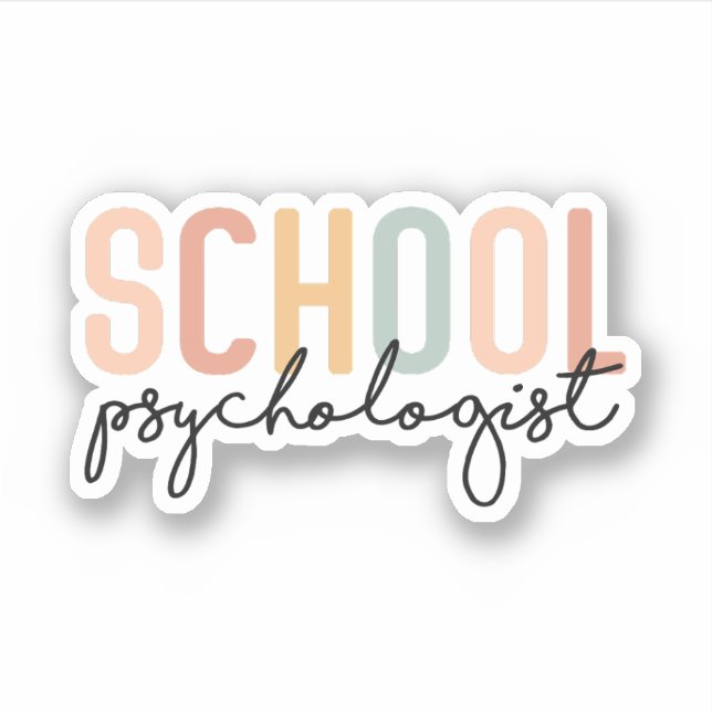 School Psychologist | School Psychology Student Sticker (Front)