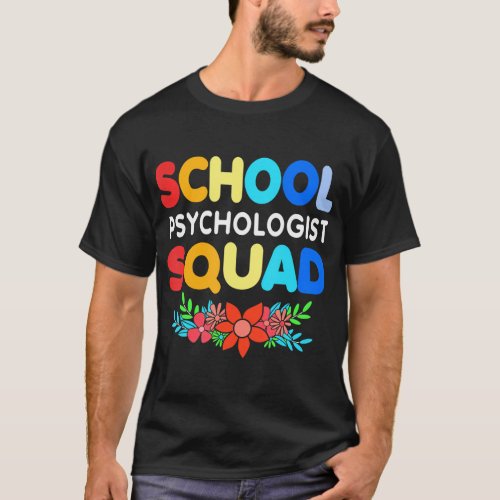 School Psychologist Squad Back To School For T_Shirt