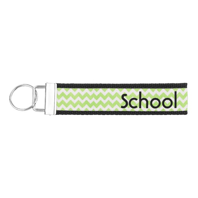 School Psychologist's Chevron Wrist Key Chain (Keys on Left)