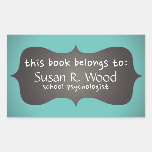 School Psychologists Customized Book Stickers