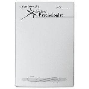 School Psychologist's Dragonfly Large-Size Post-it Notes