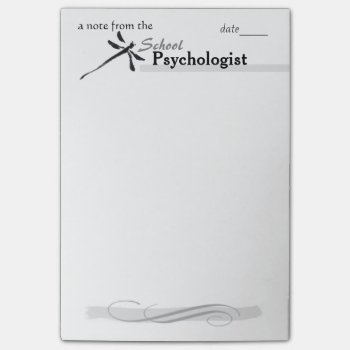 School Psychologist's Dragonfly Large-size Post-it Post-it Notes by schoolpsychdesigns at Zazzle