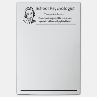 School Psychologist's Funny Mantra Notes
