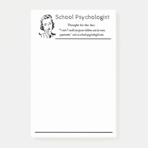 School Psychologists Funny Mantra Post_it Notes