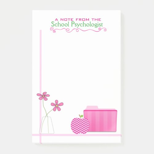 School Psychologists Large Modern Post_its Post_it Notes