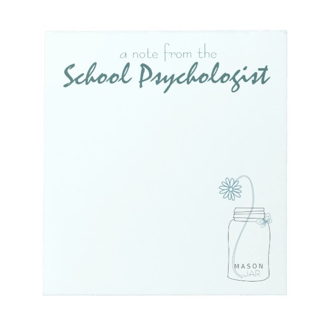 School Psychologist's Note Pad (small) (Front)
