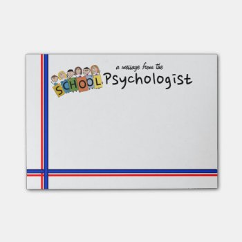 School Psychologist's Sticky Notes by schoolpsychdesigns at Zazzle
