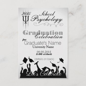 School Psychology Graduate Party Invitation by schoolpsychdesigns at Zazzle