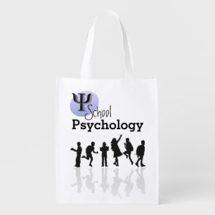 School Psychology Reusable Grocery Bag/Tote Bag
