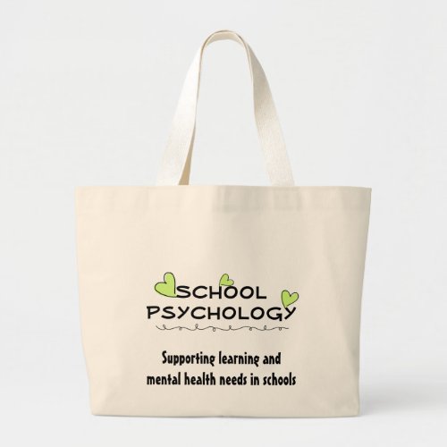 School Psychology Sprouting Hearts Tote