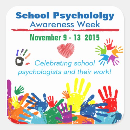 School Psychology Week 2015 Colorful Stickers