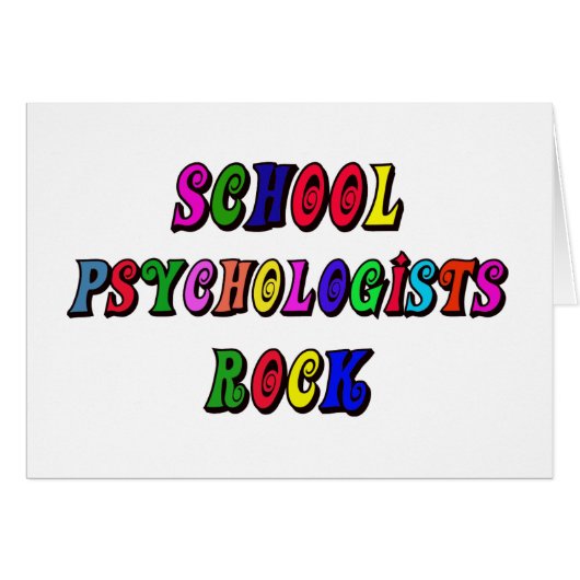 SCHOOL PSYCOLOGIST ROCK CARDS (Front Horizontal)