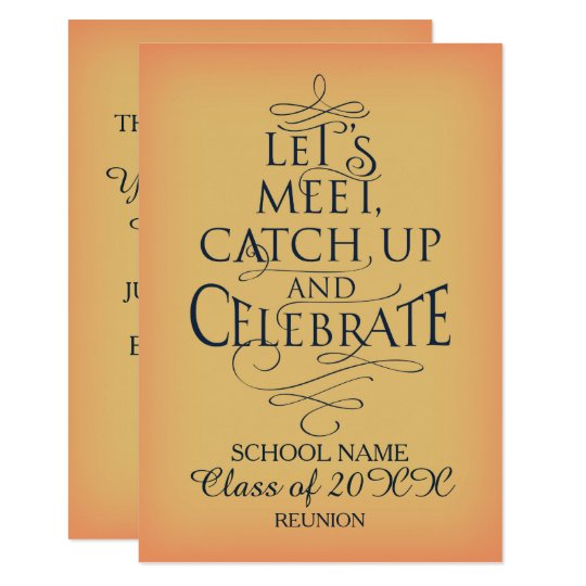 School Reunion Design Invitation