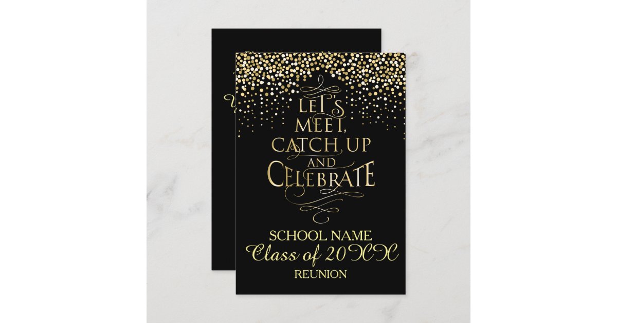 School Reunion Design Invitation | Zazzle