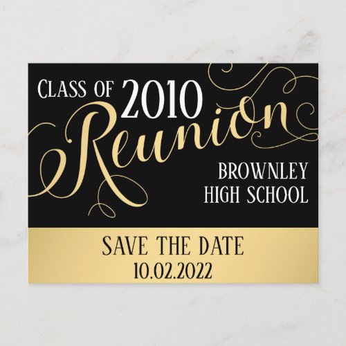 School Reunion Design Invitation Postcard