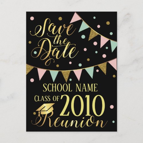 School Reunion Design Invitation Postcard
