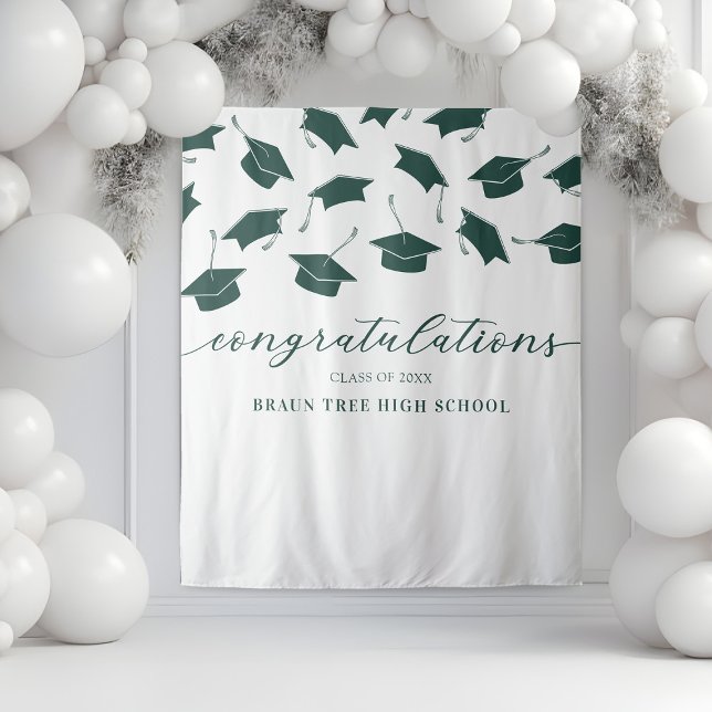 School Reunion Graduation Banner Tapestry (Creator Uploaded)
