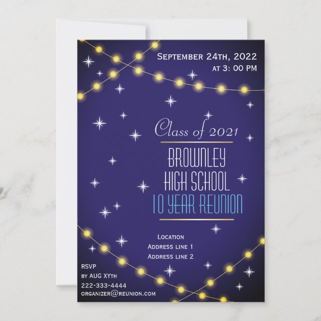 School reunion invitation (Front)