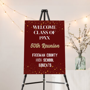 School reunion WELCOME Foam Board