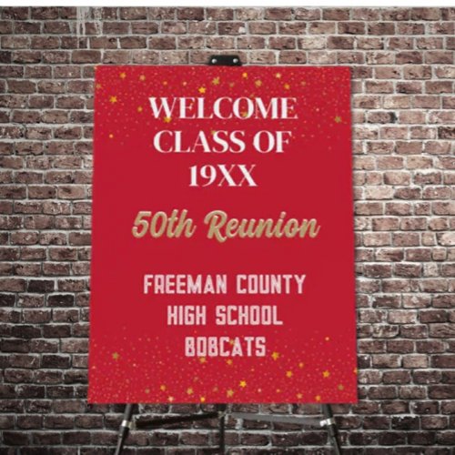 School reunion WELCOME Foam Board