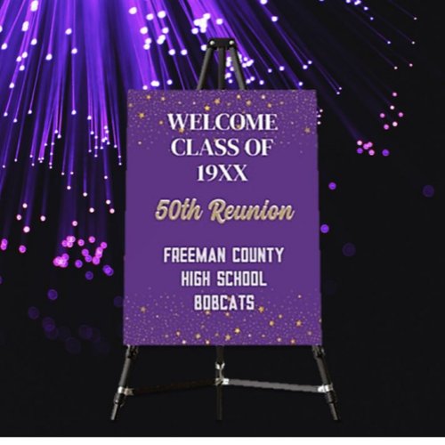 School reunion WELCOME Foam Board