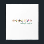 School Rockd Notepad<br><div class="desc">A School Children has a special way of adding joy to everyday with their school days with this design by embroidery patterns.</div>