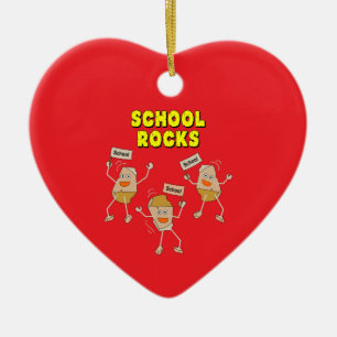 School Rocks Ceramic Ornament