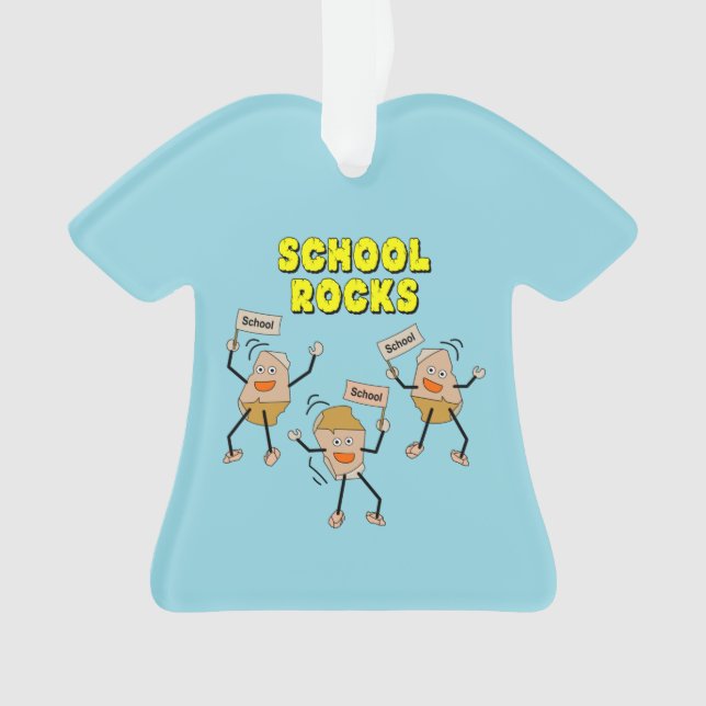 School Rocks Ornament (Front)