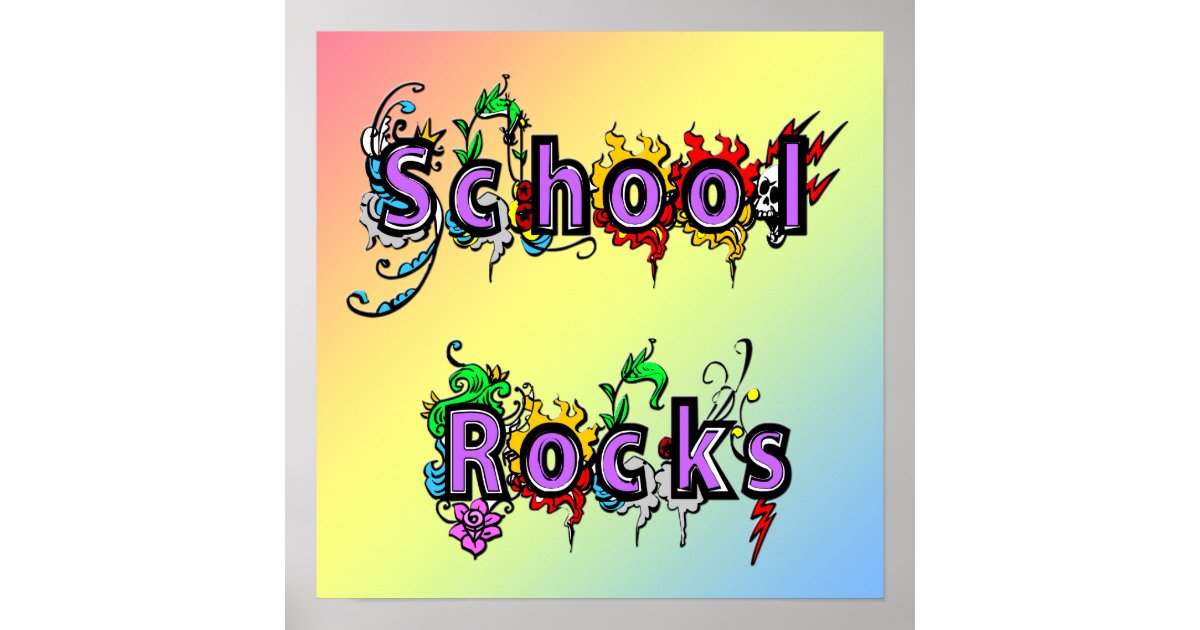 School Rocks Poster | Zazzle