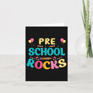 School Rocks Preschool Rocks Back To School  Card