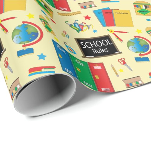 School Rules Fun Items  Teacher Wrapping Paper