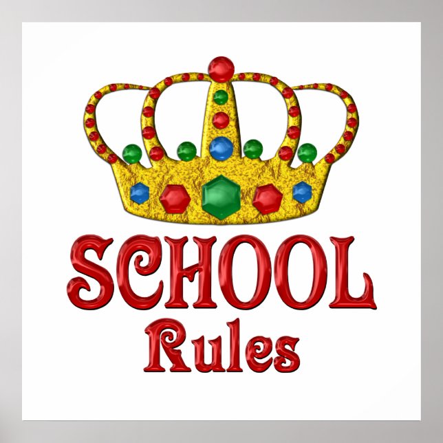 SCHOOL Rules Poster (Front)