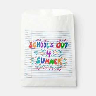 School’s out for summer favor bag