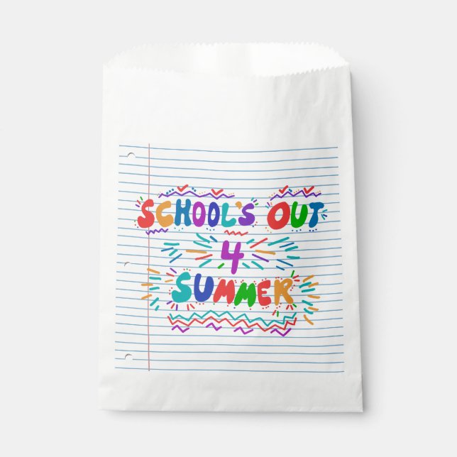 School’s out for summer favor bag (Front)