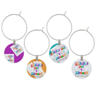 School’s Out for Summer Table Confetti Wine Charm