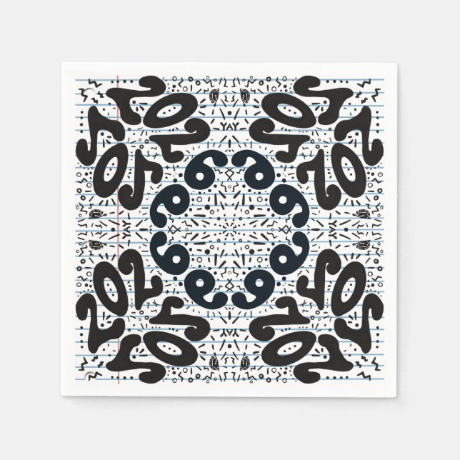 School’s Out Forever Loose Leaf Paper Napkins (Front)