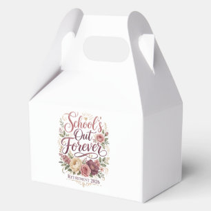 School’s Out Forever Teacher Retirement Retired Favor Boxes