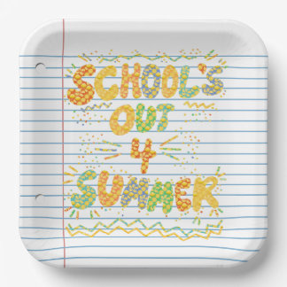 School’s Out Loose Leaf Paper Paper Plates