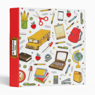 School Scrapbook 3 ring binder