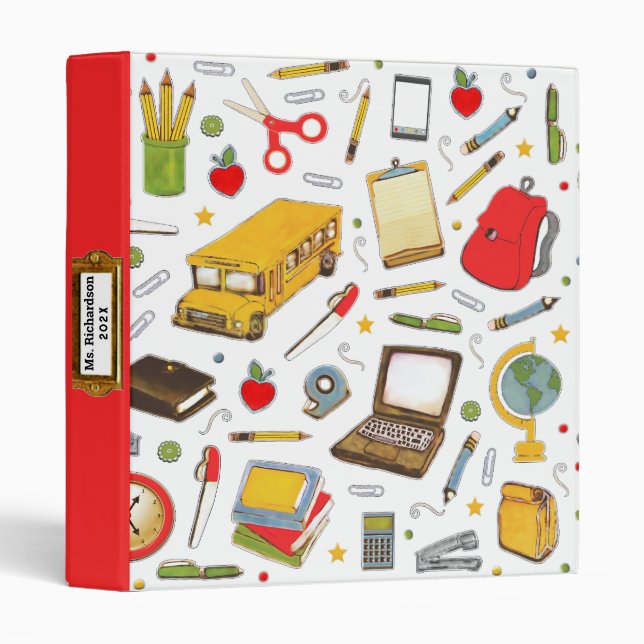 School Scrapbook 3 ring binder (Front/Spine)