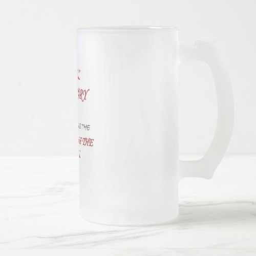 SCHOOL SECRETARY 2 copy Frosted Glass Beer Mug