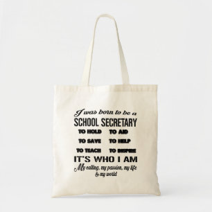 School Secretary Bag Funny Gifts for Women Men