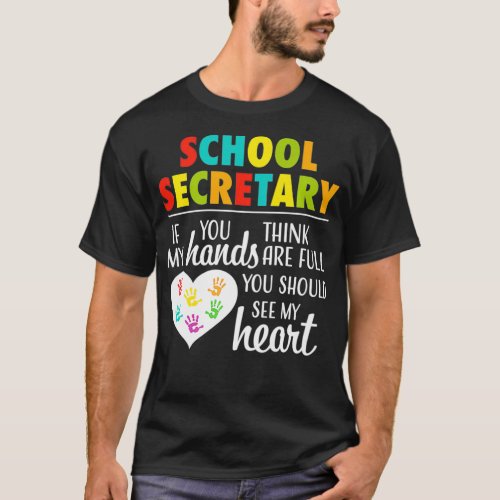 School Secretary Cute Office Clerk Appreciation Gi T_Shirt