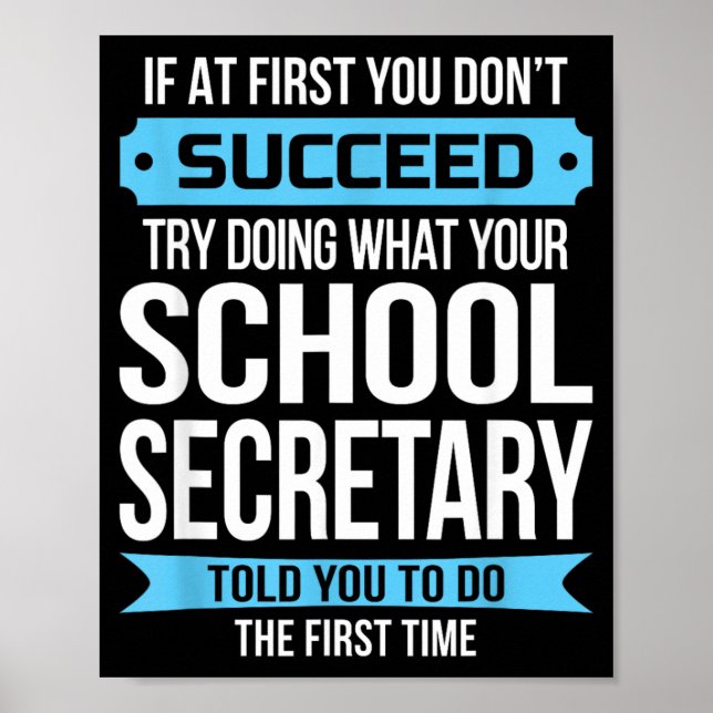 School Secretary Poster (Front)